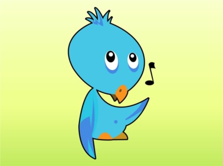 Singing Bird Cartoon vector