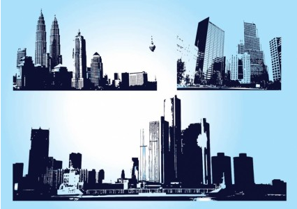 Skyscraper City Graphics design vector