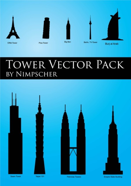 Skyscraper Vector Silhouette Pack