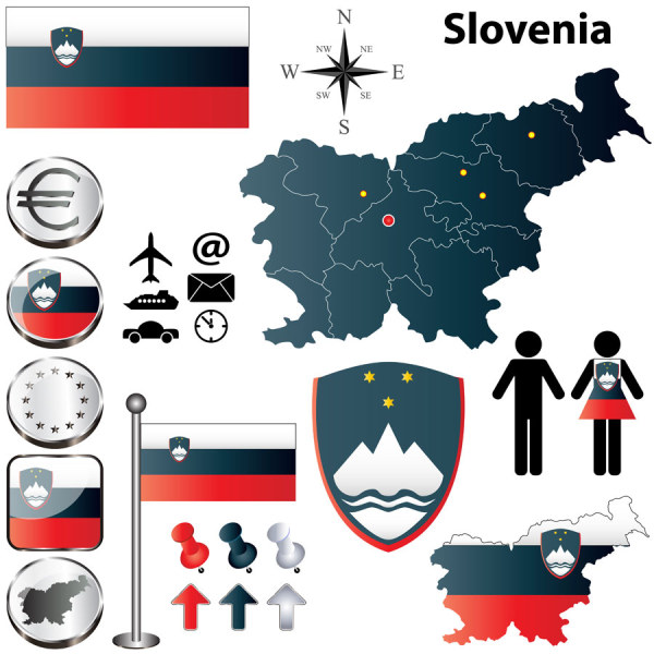 Slovenielements vectors graphics