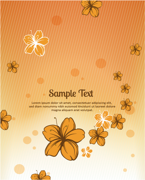 Small flower background 2 vectors