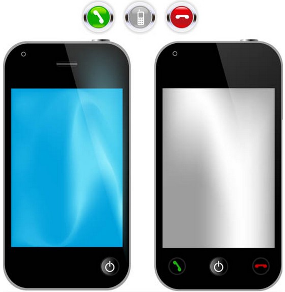 Smartphones free vector graphics