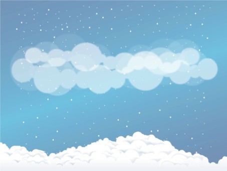 Snow Clouds background vectors material