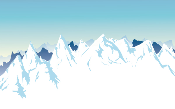 Snow Mountain background design vectors