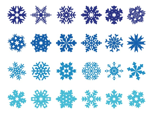 Snowflakes Pack vector graphic