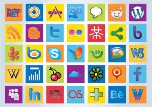 Social Logos vectors graphics
