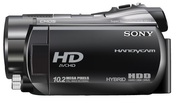 Sony Handycam HDR SR11 Illustration vector graphic