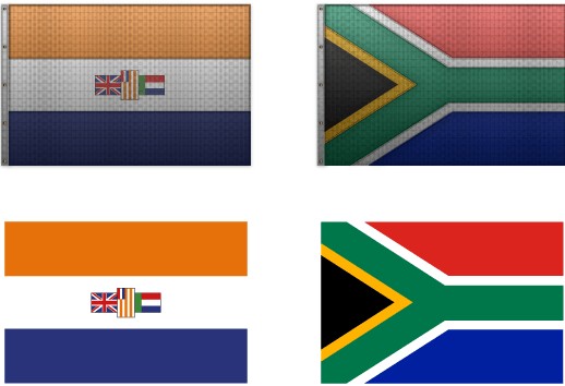 South African Flag vectors graphic