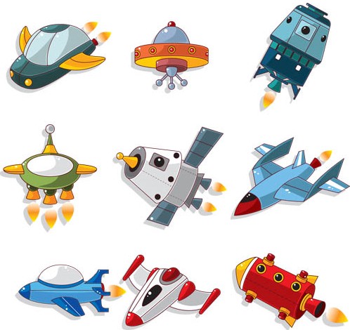 Space Aircraft free vector