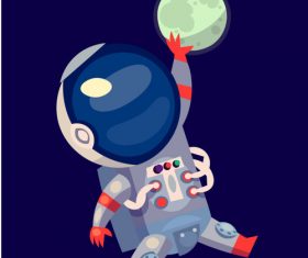 Space cartoon character stock vector