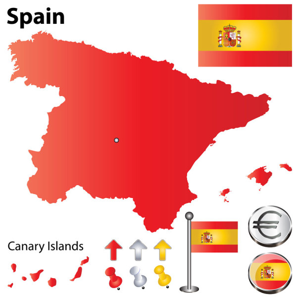 Spain elements vector