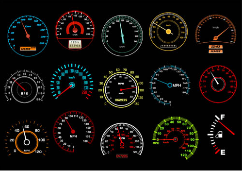 Speedometers free vector