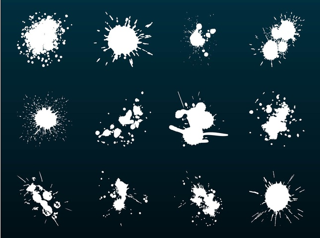 Splashes Graphics free vector material