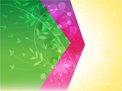 Split Color Floral Background vectors
