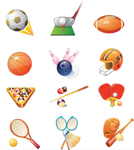 Sport Icons graphic vectors