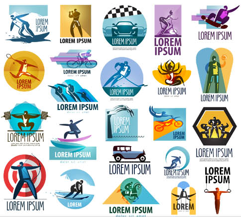 Sport Logotypes Set vector graphics