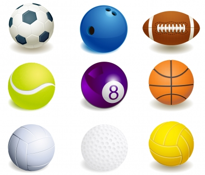 Sport ball collection Free set vector