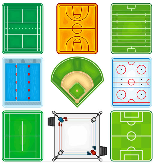 Sports Arenas vector