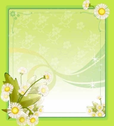 Spring Flower Frame vector