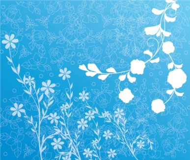 Spring Flowers Background vectors graphic