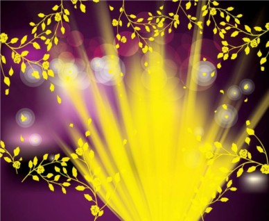 Spring Vector Background with light