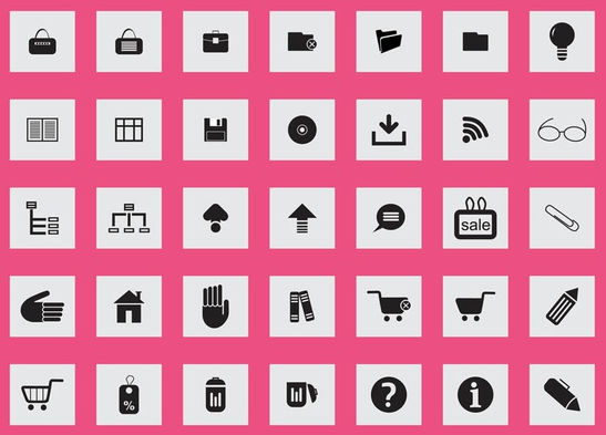 Square Icons vector