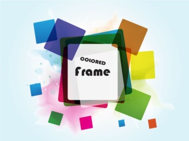 Squares Frame background vector