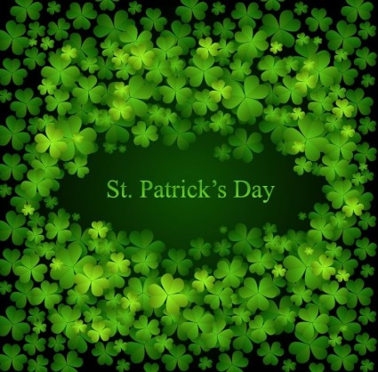 St Patricks Day Background vector graphic