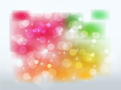 Stars and Color Glows background vector design