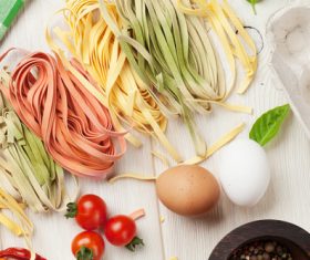 Stock Photo Cut pasta ingredients 02