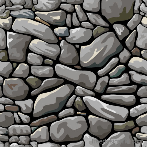 Stone wall textured background vectors set 02
