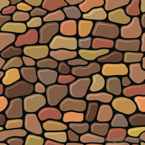 Stone wall textured background vectors set 04