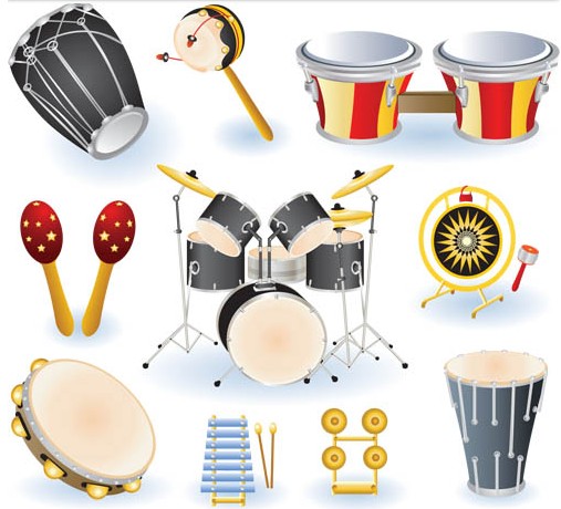 Style Drums vector graphics