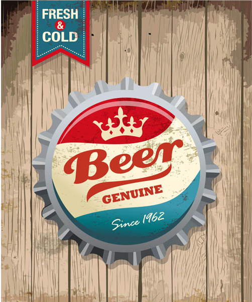 Stylish Beer Backgrounds 2 vector