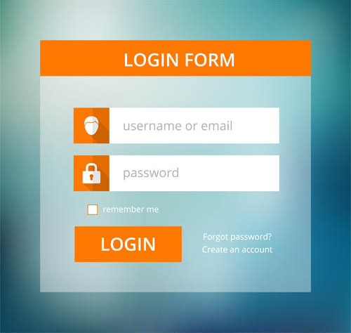 Stylish Login Forms vector