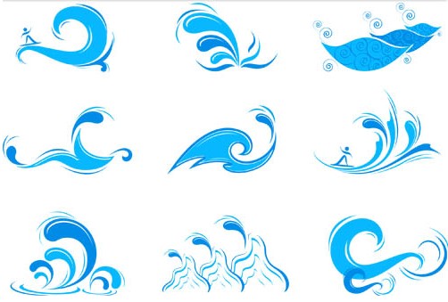 Stylish Waves Logo vectors graphics