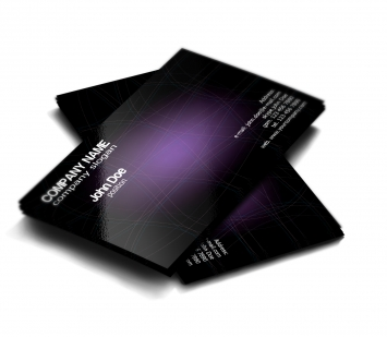 Stylish dark purple free business card vector