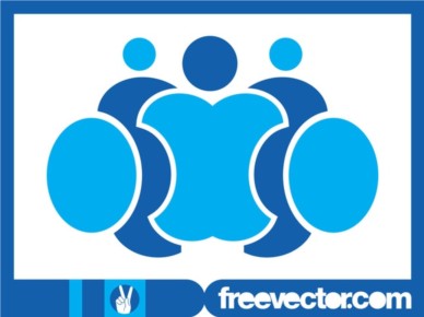 Stylized People Logo vector graphics