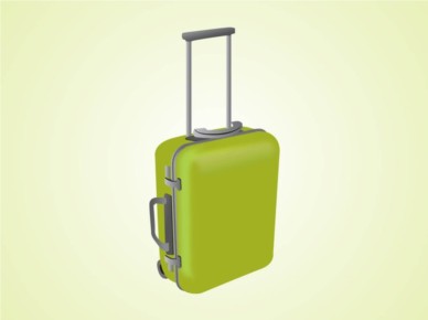 Suitcase vector design