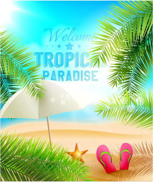Summer Holidays Backgrounds vector
