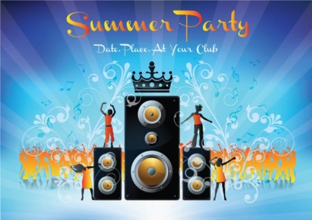 Summer Party vector graphic