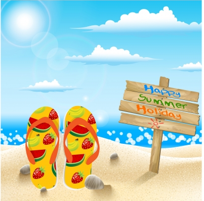 Summer holiday concept Free vector
