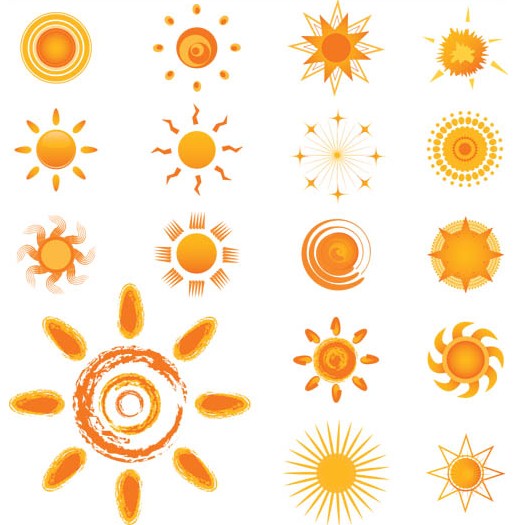 Sun Signs Vector