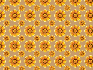 Sunflowers Pattern background design vector