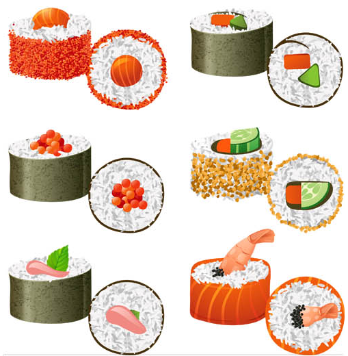 Sushi graphic vectors