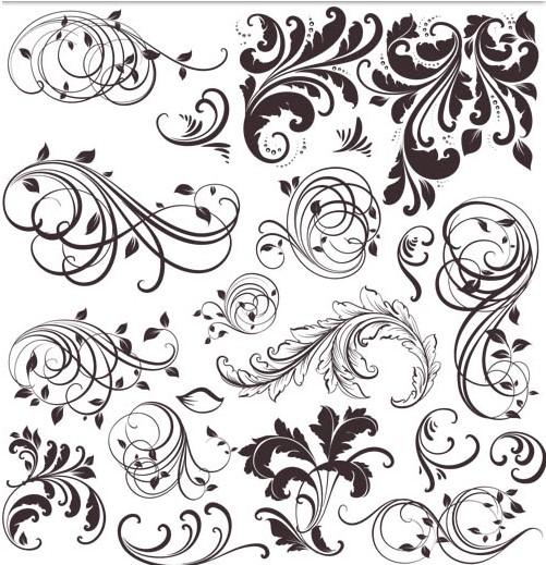 Swirl Floral graphic vector graphics