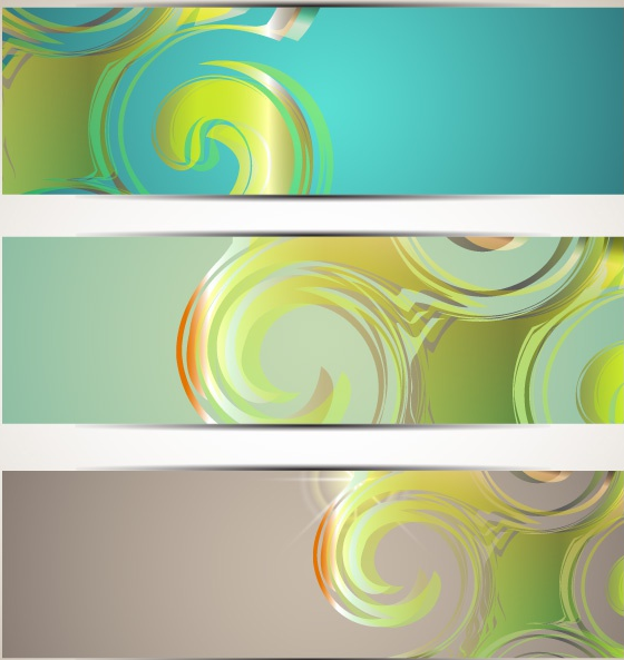 Swirly Banner vector graphic