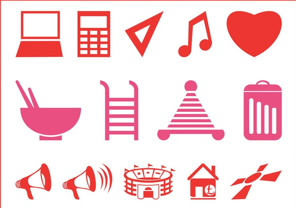 Symbols And Icons vector
