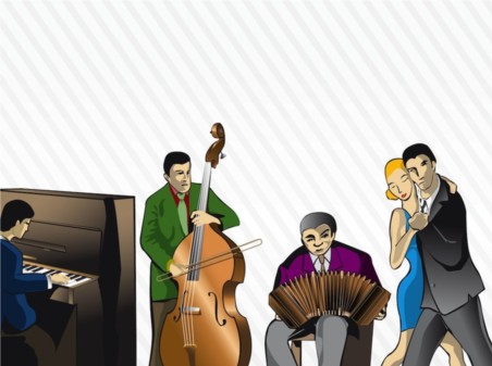 Tango Orchestra Illustration vector