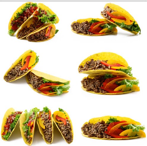 Tasty Mexican Tacos vectors graphic